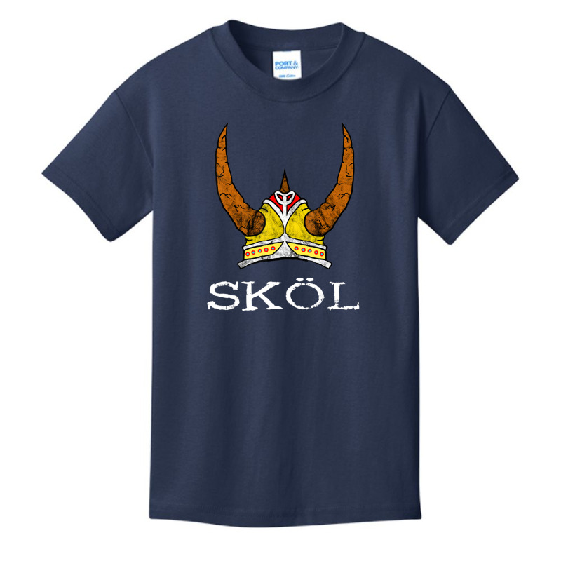 Hot Trend Skol Viking Helmet Nordic Horned Helmet Norse Mythology Basic Youth T-shirt | Artistshot