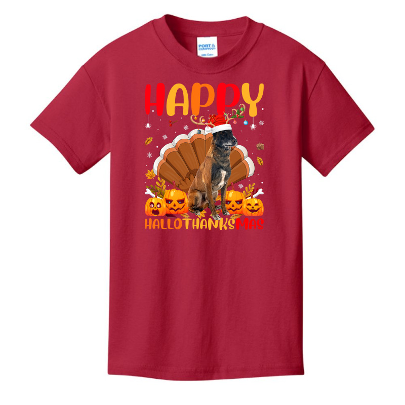 Funny Dog Lover Happy Belgian Malinois Dog Hellothanksmas Basic Youth T-shirt by JESSICAMARTINA | Artistshot