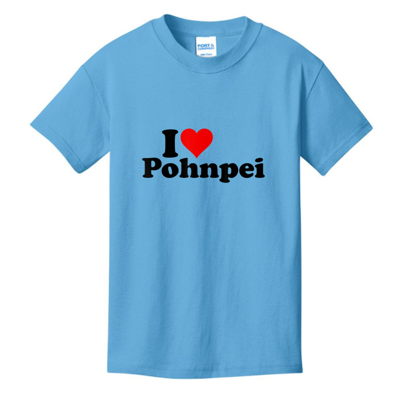 I Love Heart Pohnpei Micronesia T Shirt Basic Youth T-shirt by wafaha | Artistshot