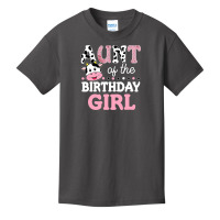 Aunt Of The Birthday Boy Aunt 1st Birthday Crew Farm Basic Youth T-shirt | Artistshot