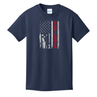 Womens Bartender Bar Working American Usa Flag Patriotic Men Women V-n Basic Youth T-shirt | Artistshot