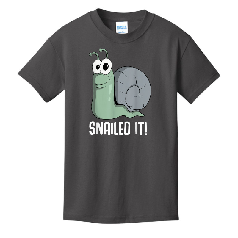 Snailed It Cute Snail T Shirt Basic Youth T-shirt by shmonotpv4s | Artistshot