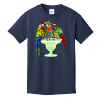 Parrots Drinking Margarita Hawaiian  Vacation Birds Basic Youth T-shirt | Artistshot