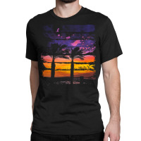 Palm Trees T  Shirt A Beautiful Painting That Shows The Atmosphere Of Classic T-shirt | Artistshot