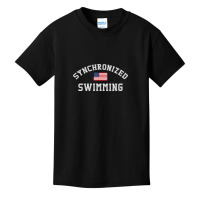 American Flag Synchronized Swimming Basic Youth T-shirt | Artistshot