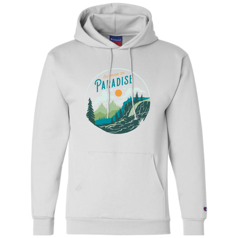 Sunrise In Paradise Champion Hoodie by Mangustudio | Artistshot