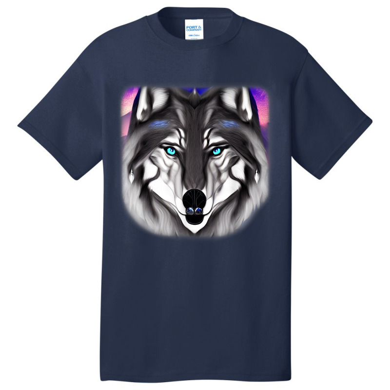 Wolf Head Design Art Predator Face Imprint With Wild Animal T Shirt Basic T-shirt by jessamynb4pru | Artistshot