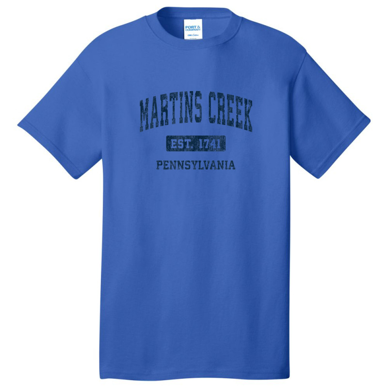 Martins Creek Pennsylvania Pa Vintage Athletic Sports Design Basic T-shirt | Artistshot