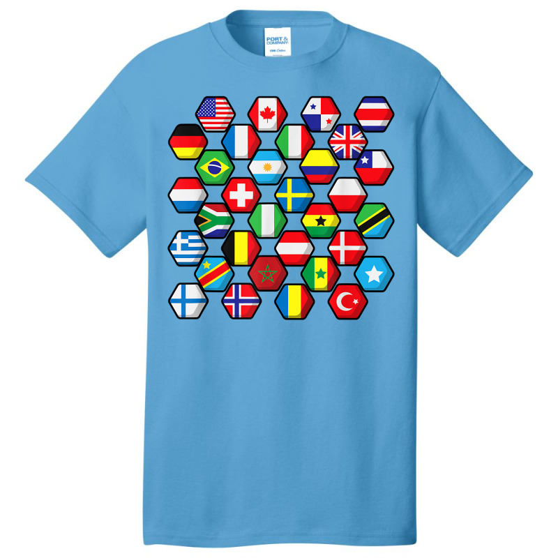 World Map Of Flags Globe Atlas, Flags Of The World Gift T Shirt Basic T-shirt | Artistshot