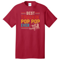 Best Truckin Pop Pop Ever Big Rig Trucker Father's Day Gift Basic T-shirt | Artistshot