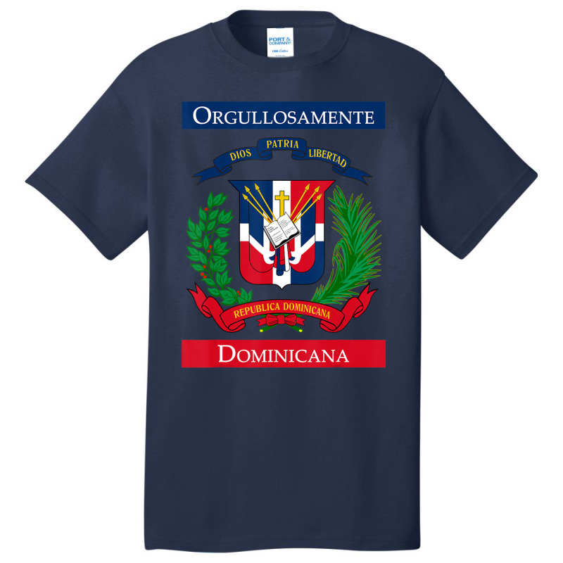 Trending Orgullosamente Dominicana Dominican Flag Basic T-shirt by yumgaugeteuda | Artistshot