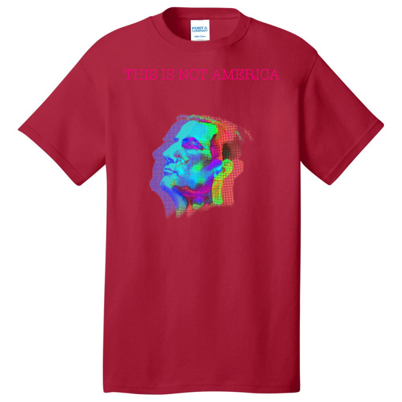 This Is Not America   Claes Bang (neon) Basic T-shirt by wilyamrotsenu | Artistshot