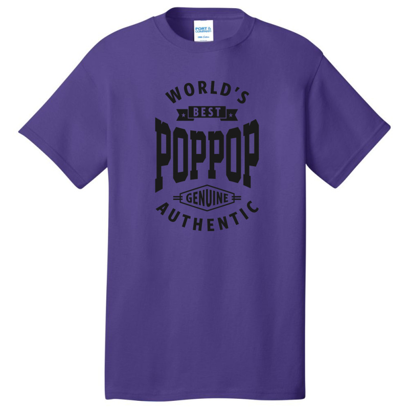 World's Best Pop Pop Basic T-shirt | Artistshot