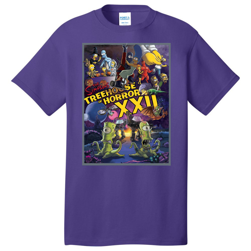 Treehouse Of Horror Xxii Basic T-shirt by snickshreefd | Artistshot