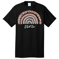 Zora Name Personalized Cute Women Rainbow Appreciation T Shirt Basic T-shirt | Artistshot