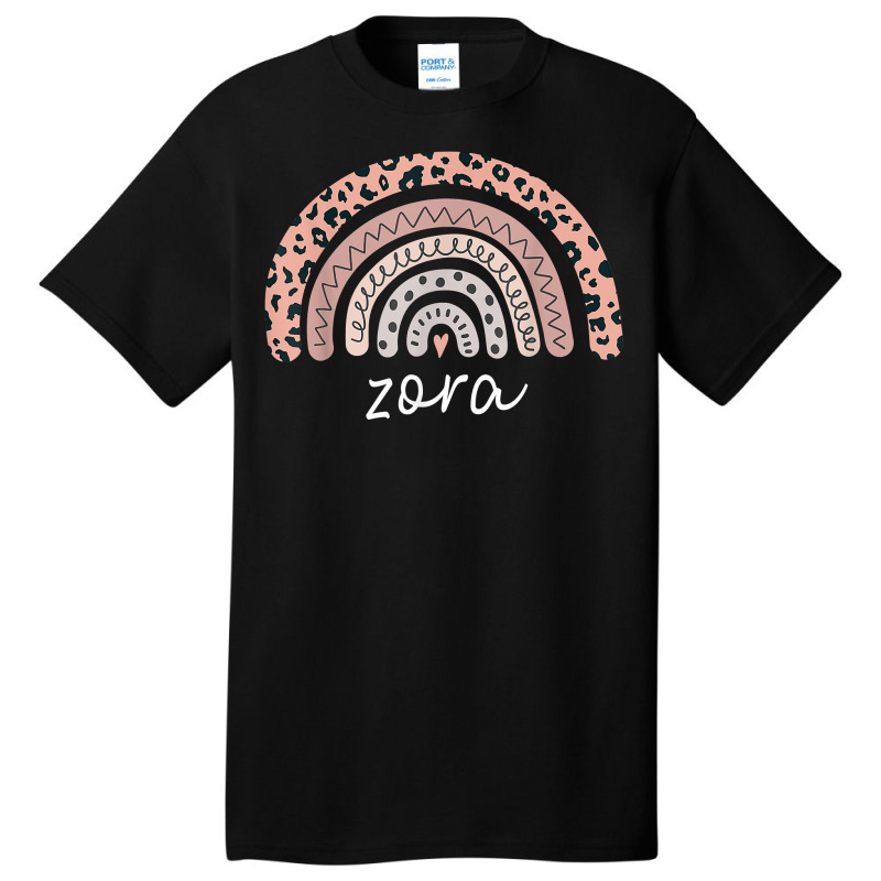 Zora Name Personalized Cute Women Rainbow Appreciation T Shirt Basic T-shirt | Artistshot