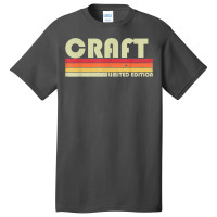 Craft Surname Funny Retro Vintage 80s 90s Birthday Reunion  Classic Basic T-shirt | Artistshot