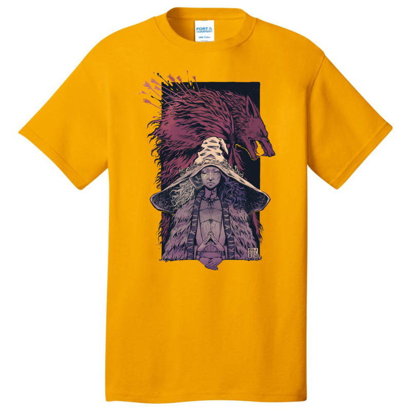 Ranni And The Baleful Shadow   Desaturated Basic T-shirt | Artistshot