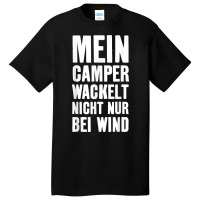 Bus Camper Van Wildcamp Camping T Shirt Basic T-shirt | Artistshot