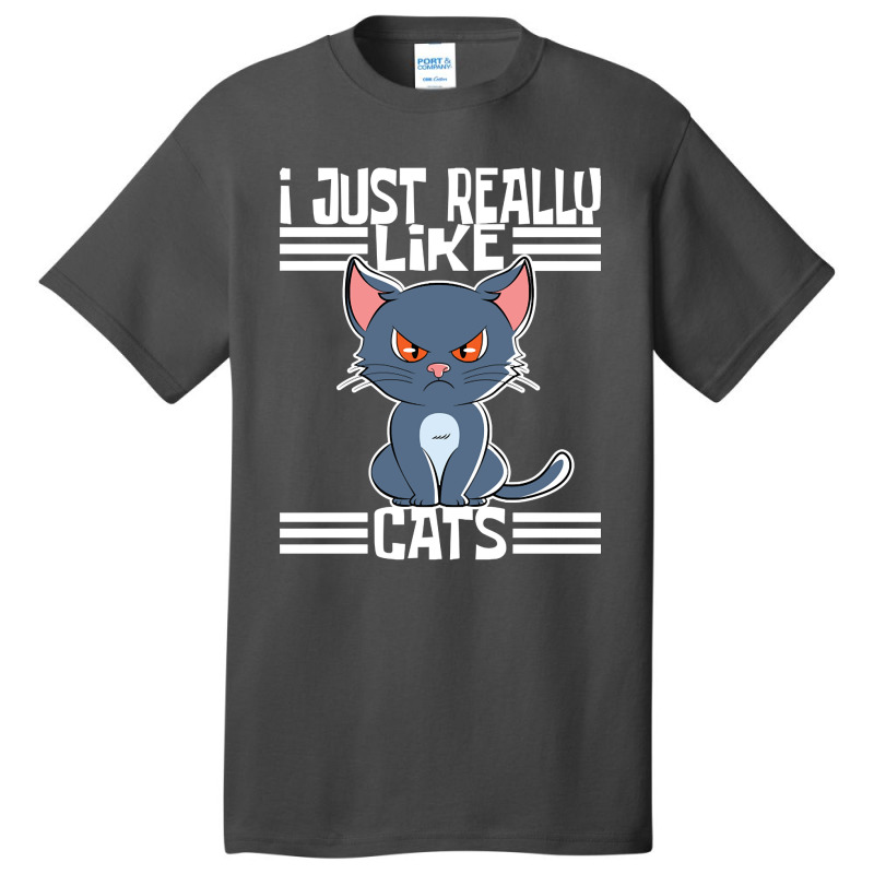 Trending I Just Really Like Cats-rdimm Basic T-shirt | Artistshot