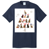 Cat Christmas Lovely Cats Christmas Tree Costume Basic T-shirt | Artistshot