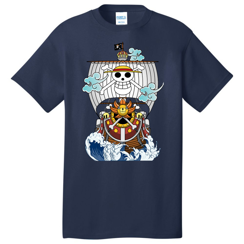 Trending One Piece Anime - Thousand Sunny Straw Hate Ship Basic T-shirt by fenderbendable | Artistshot