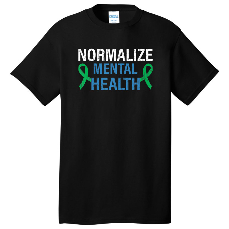 Normalize Mental Health Awareness Therapist Graphic Basic T-shirt | Artistshot