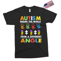 Autism Awareness Month T  Shirt Funny Autism Awareness Seeing The Worl Exclusive T-shirt | Artistshot