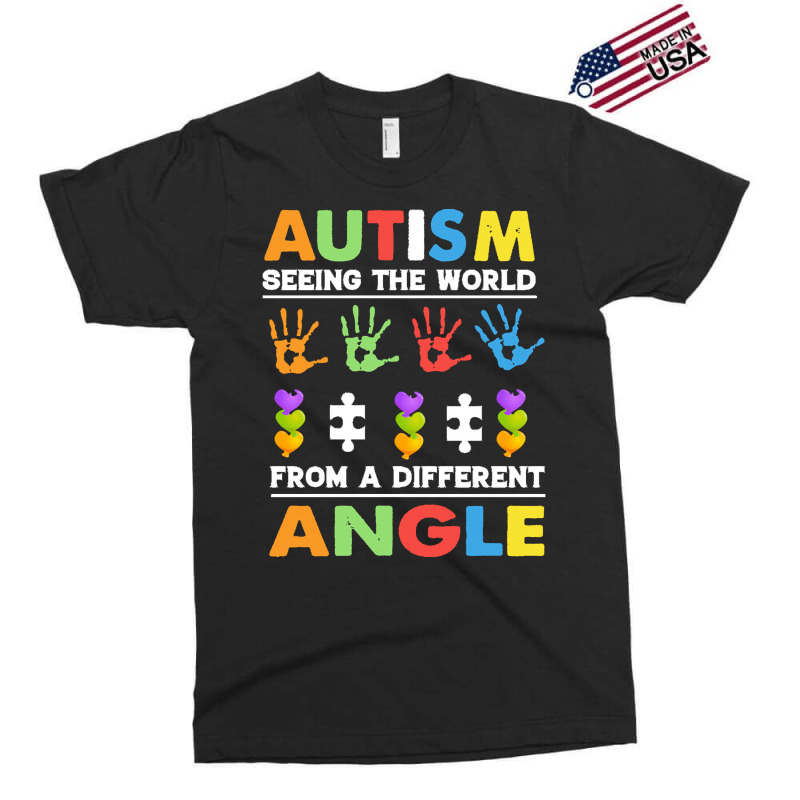 Autism Awareness Month T  Shirt Funny Autism Awareness Seeing The Worl Exclusive T-shirt by joanie38206 | Artistshot