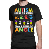 Autism Awareness Month T  Shirt Funny Autism Awareness Seeing The Worl Classic T-shirt | Artistshot