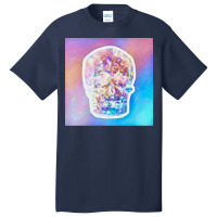 Holograph Skull Poster Boy Basic T-shirt | Artistshot