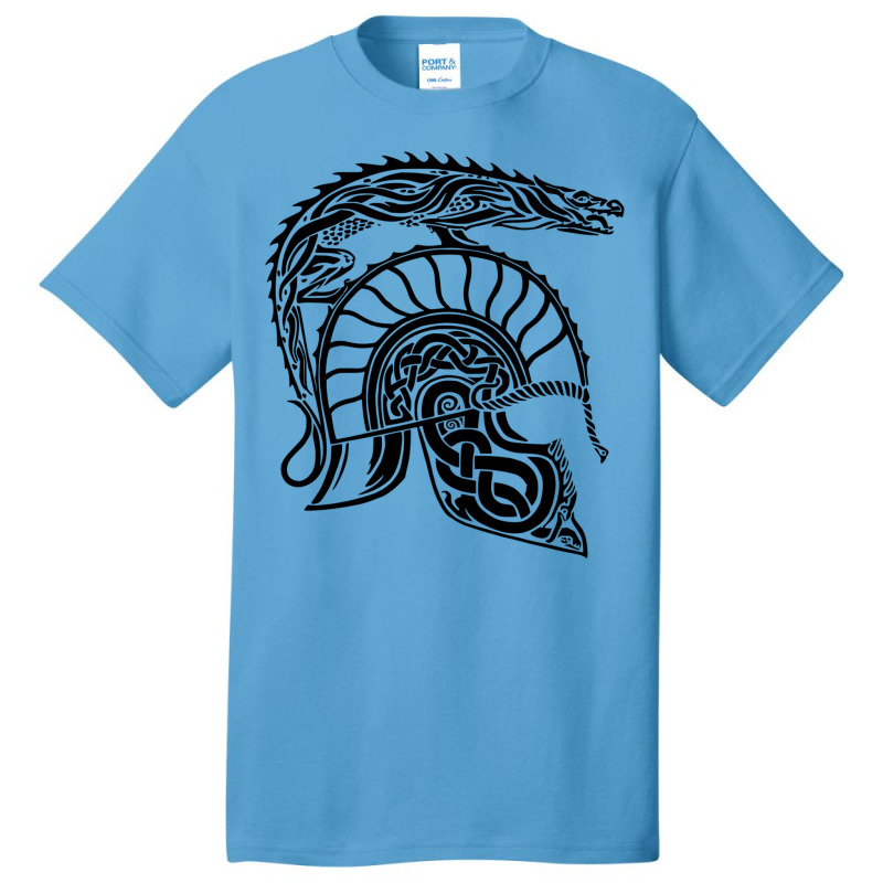 Dragon Helmet Basic T-shirt by elkiingahiroo | Artistshot