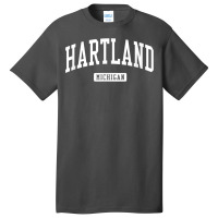 Hartland Michigan Mi Vintage Athletic Sports Design T Shirt Basic T-shirt | Artistshot