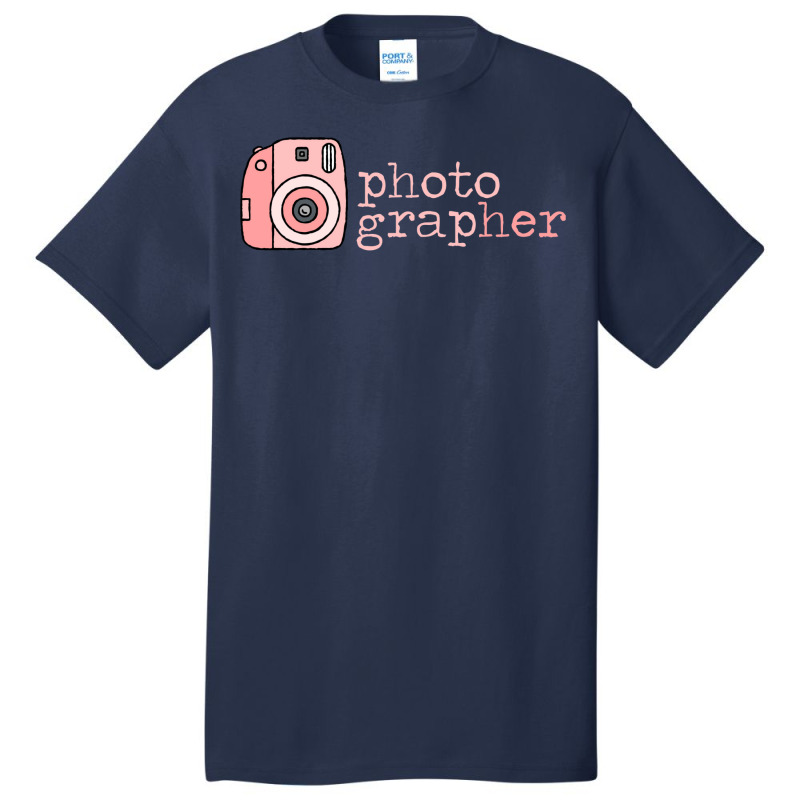 Shes A Photographer Instant Film Retro Camera Classic 80s Travel Basic T-shirt | Artistshot