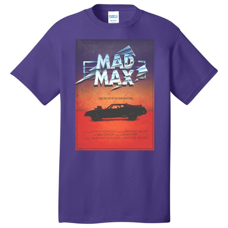 The Last Of The V8's   Vintage Custom Mad Max Poster Basic T-shirt | Artistshot