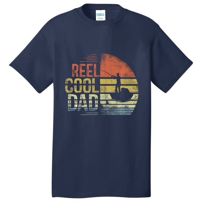 Limited Edition Reel Cool Dad Fisherman Daddy Father's Day Fishing Basic T-shirt by Bostic Walling | Artistshot