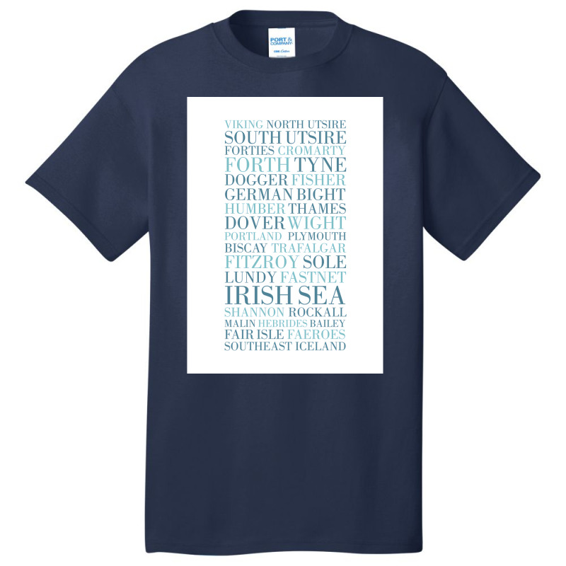 Shipping Forecast As Heard Of Radio 4  Gift Music Basic T-shirt | Artistshot