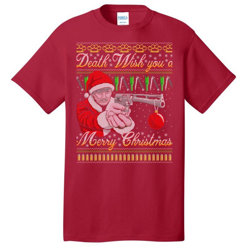 Death Wish You A Merry Christmas Basic T-shirt by riquelhubbya | Artistshot