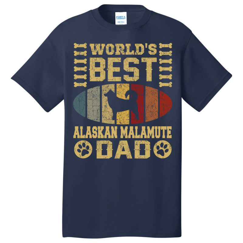 Alaskan Malamute Dad Basic T-shirt | Artistshot