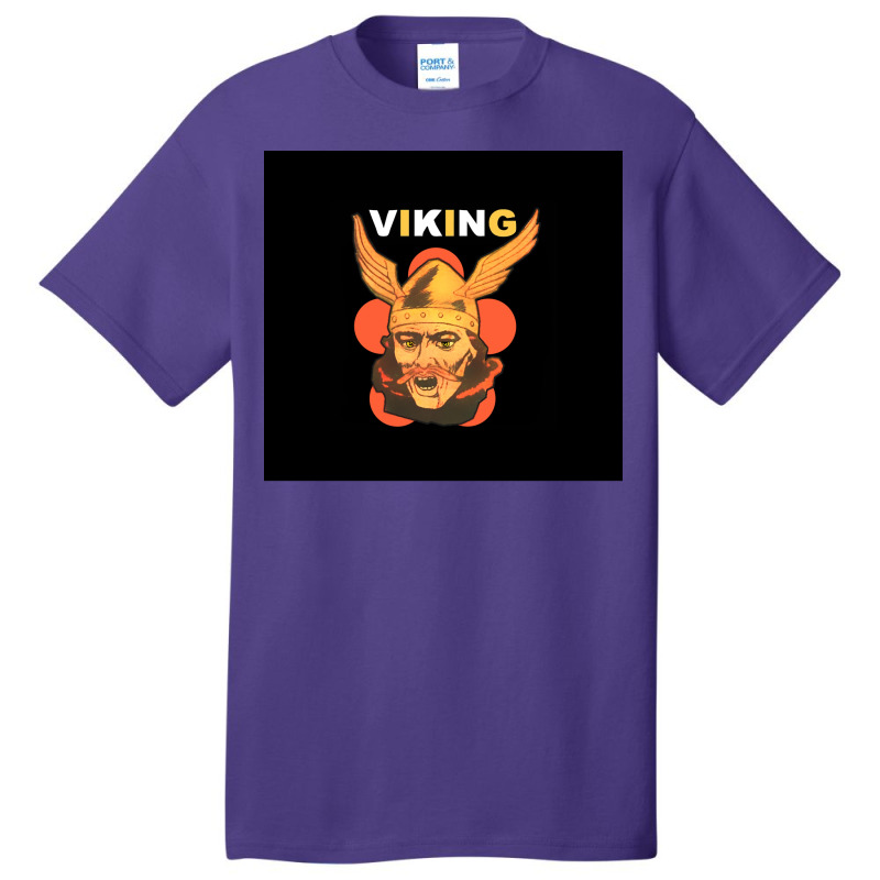 Viking Warrior With Winged Helmet And Mustache  Yellow 80s Basic T-shirt | Artistshot