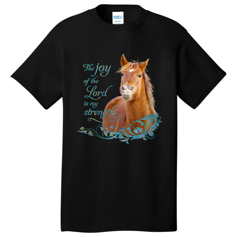 Limited Edition Christian Bible Verse Smiling Horse Basic T-shirt by Berrios Crisp | Artistshot