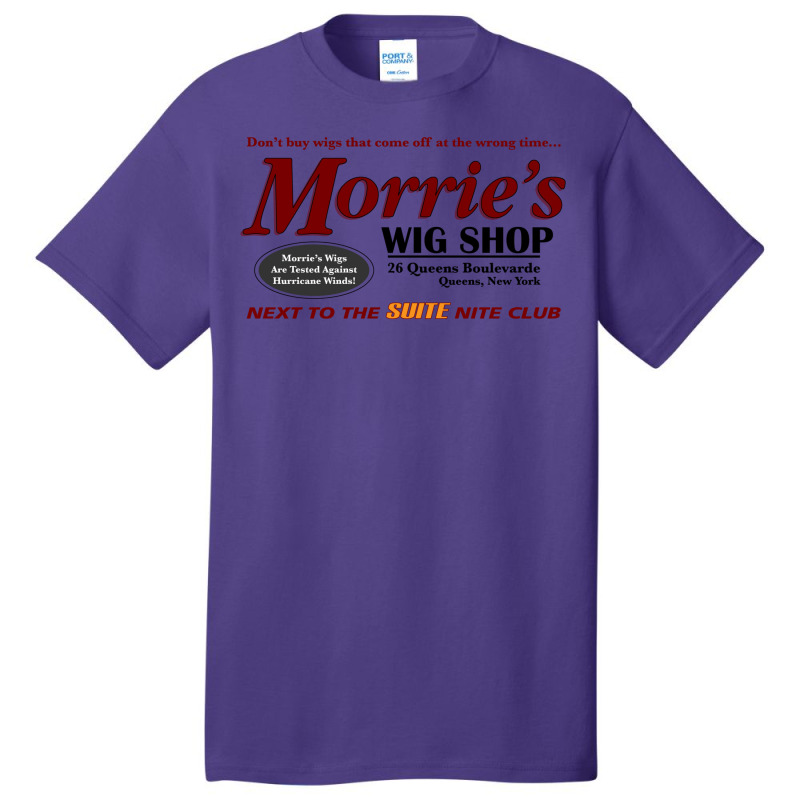 Morrie’s Wig Shop Basic T-shirt by damblydutcan | Artistshot