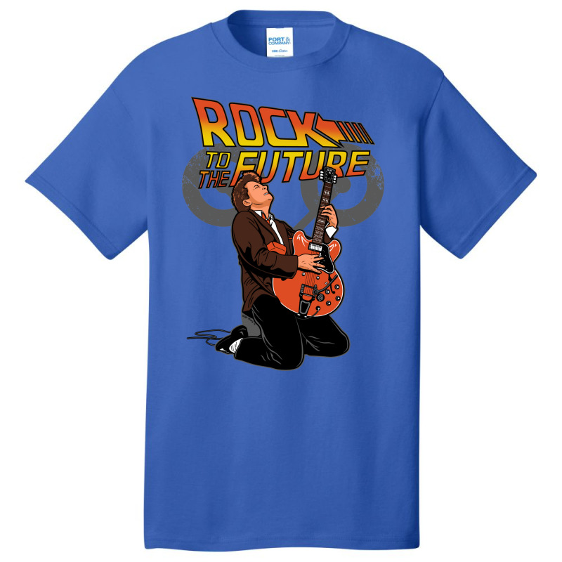 Rock To The Future Basic T-shirt by damblydutcan | Artistshot