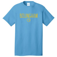 Bellingham Washington Drawing Of Sun Amber Print Basic T-shirt | Artistshot