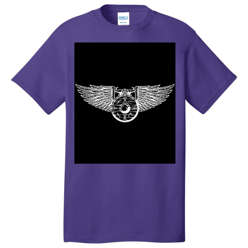 Viking Shield Wing Helmet  Blue Love Basic T-shirt | Artistshot