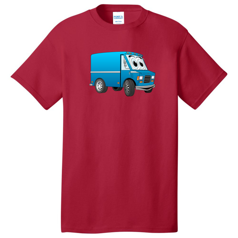 Blue Mini Van Cartoon Basic T-shirt by JenniferJones | Artistshot