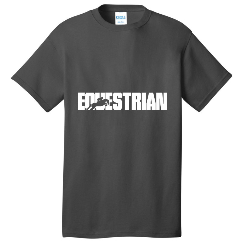 Equestrian S Designs Equestrian S ,grey ,small Basic T-shirt | Artistshot