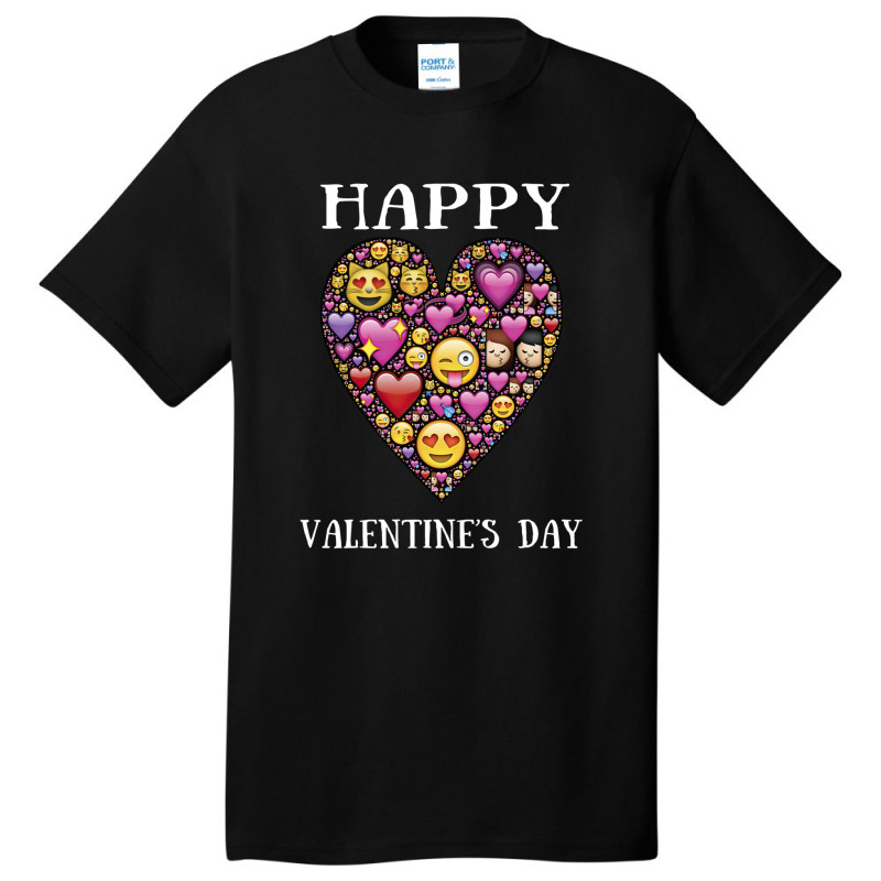 Love Emoticon   Valentine's Day Basic T-shirt | Artistshot