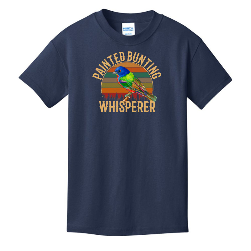 Painted Bunting Whisperer, Bird Lover Basic Youth T-shirt by JamesArtists | Artistshot