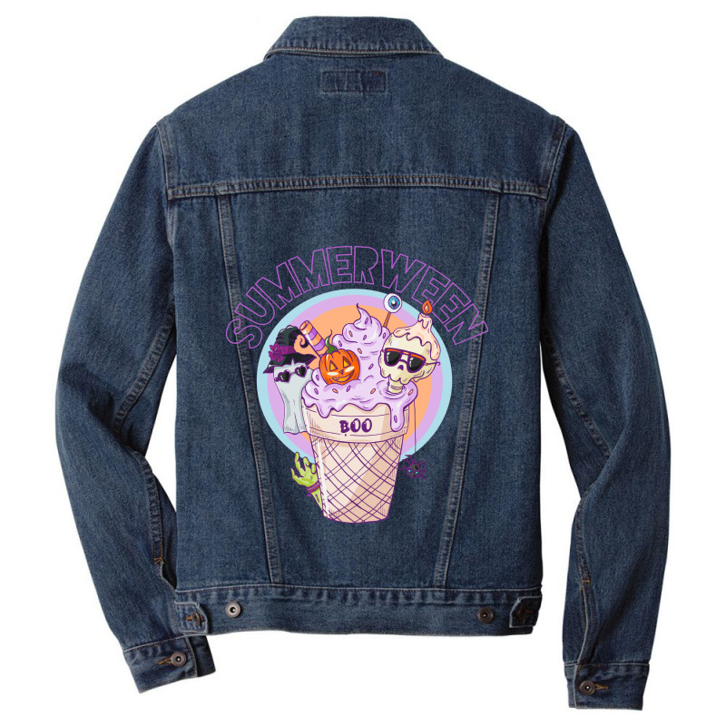 20230808a Summerween Thais Melo Com Marca Dagua Krita Men Denim Jacket | Artistshot